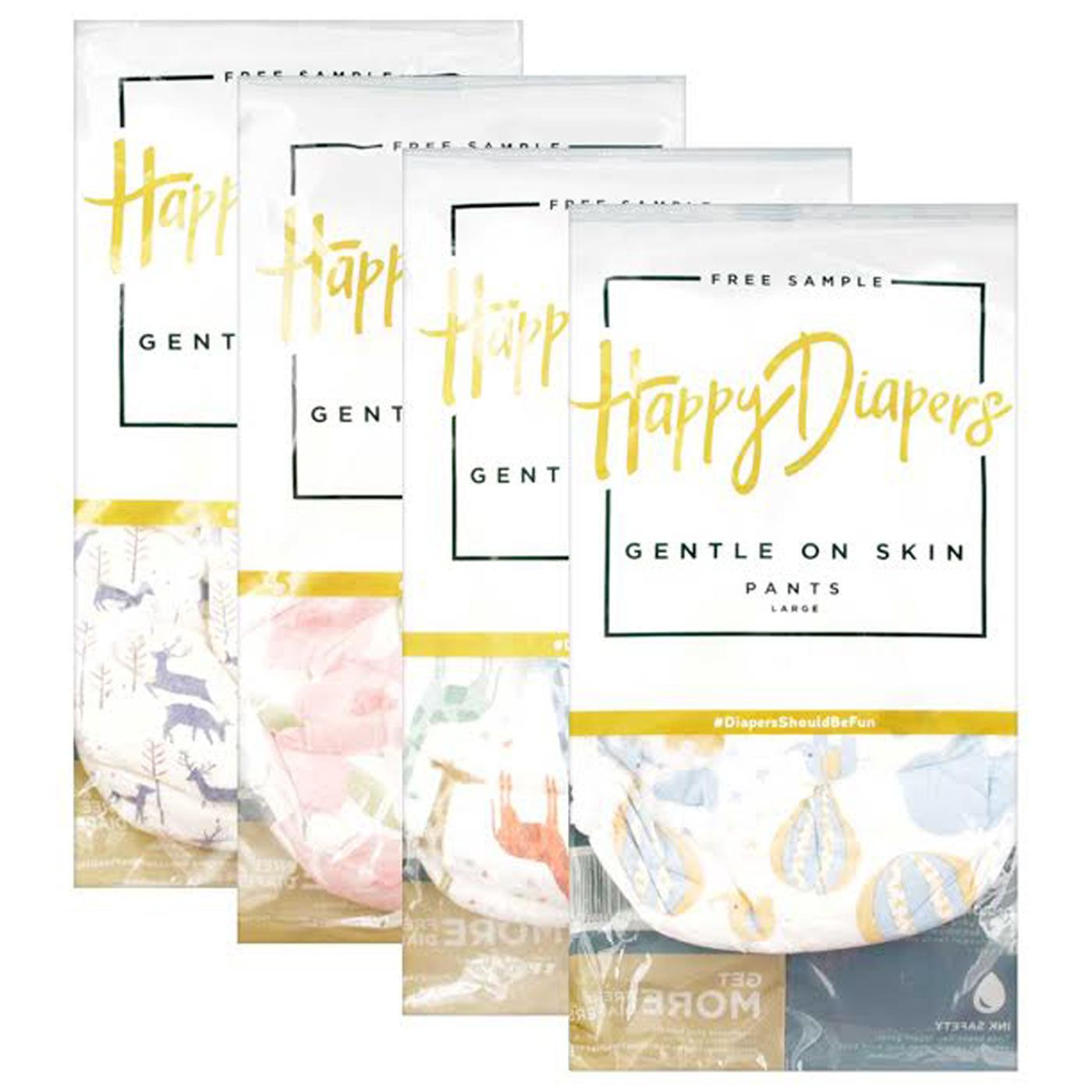 Free Happy Diapers One Day Package L 4's - 1
