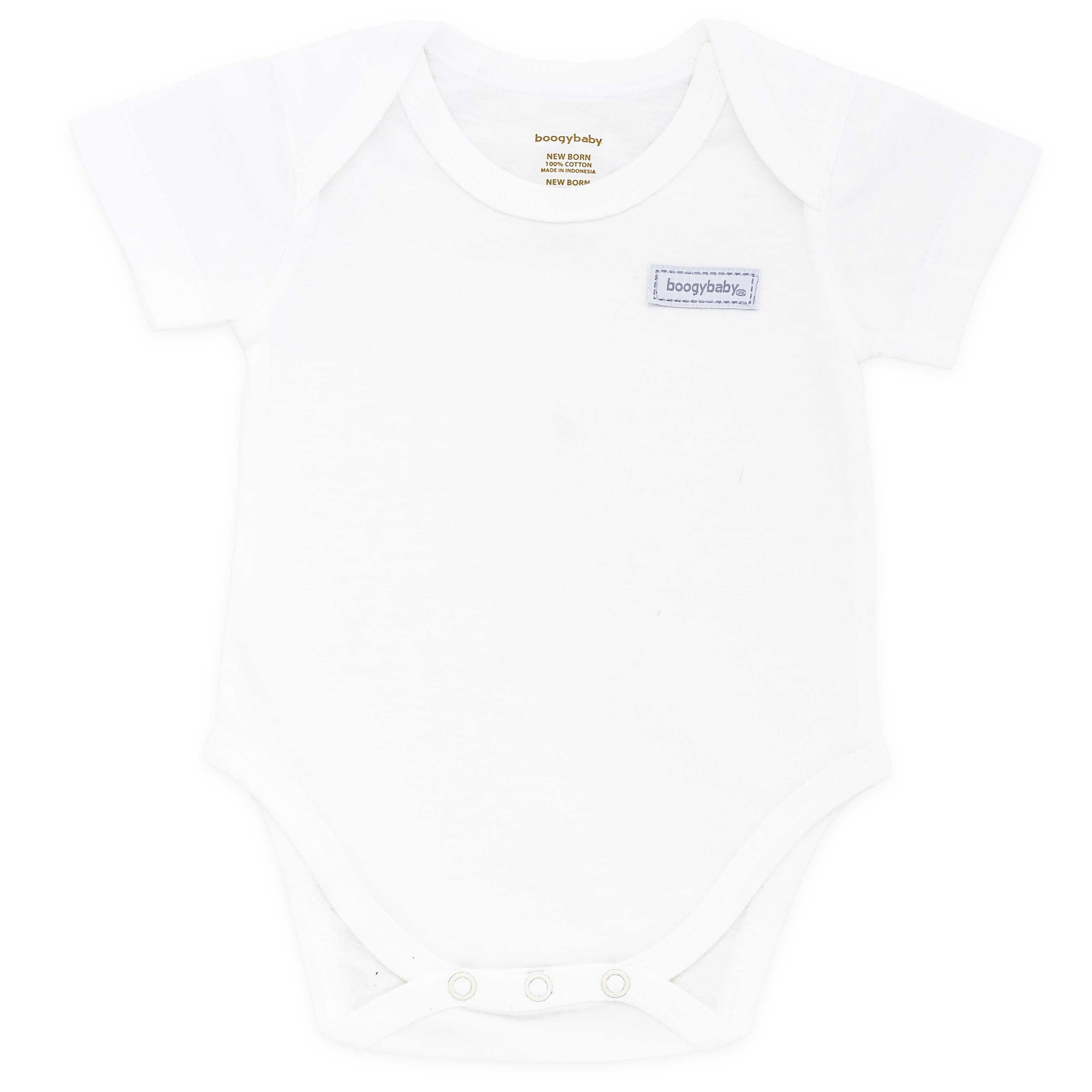Boogybaby Body Suit-6-9Month-White - 1