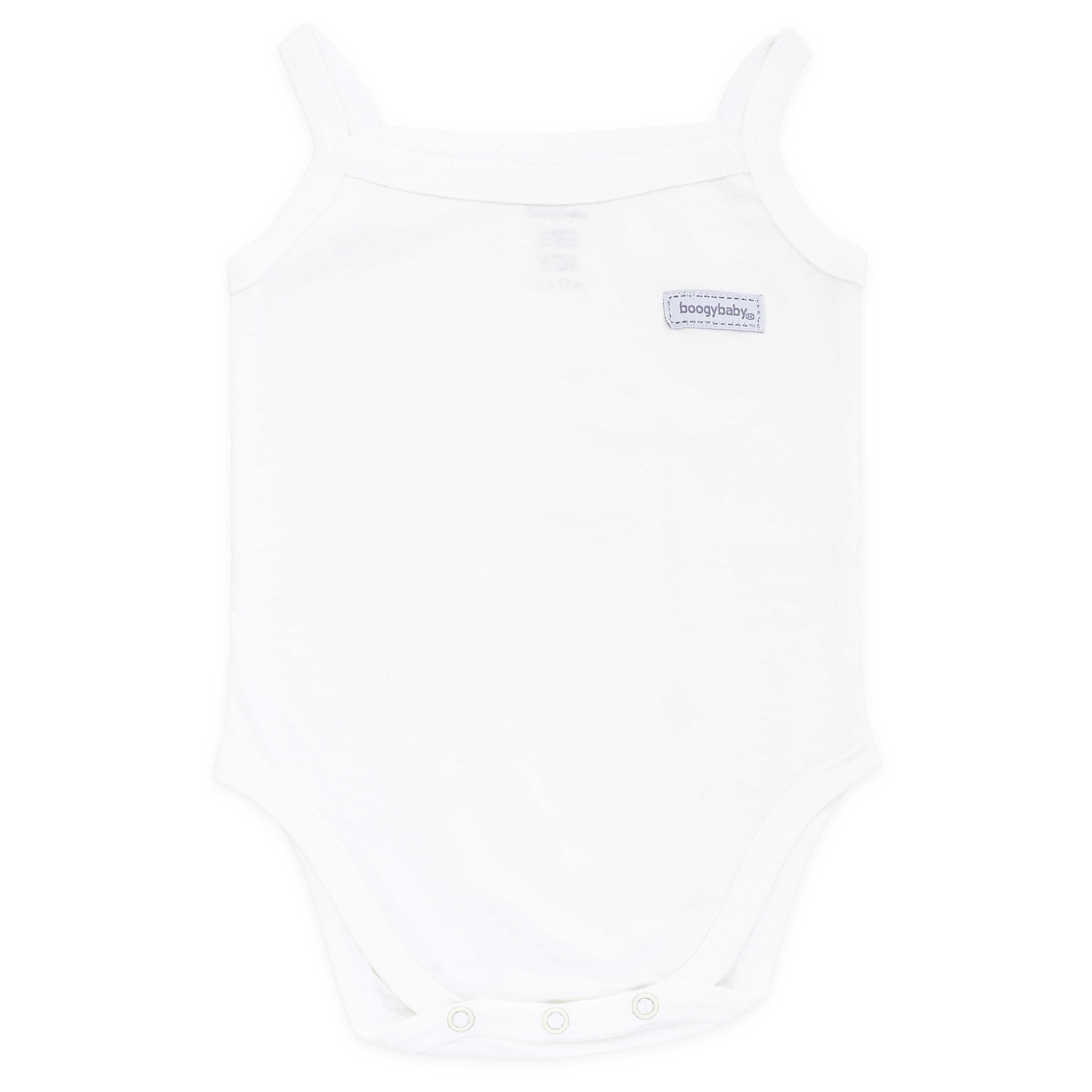 Boogybaby Tank Suit-0-3Month-White - 1