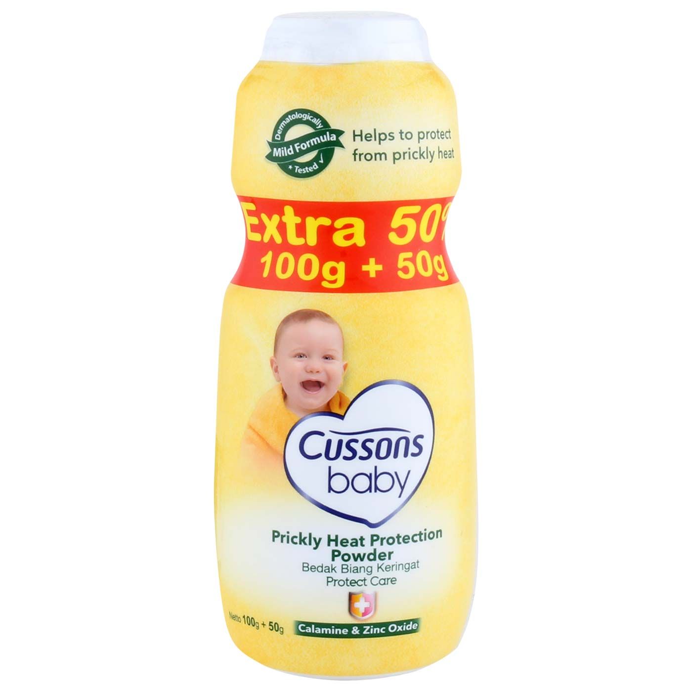 Cussons Baby Powder Cares & Protects 100+50 gr - 1