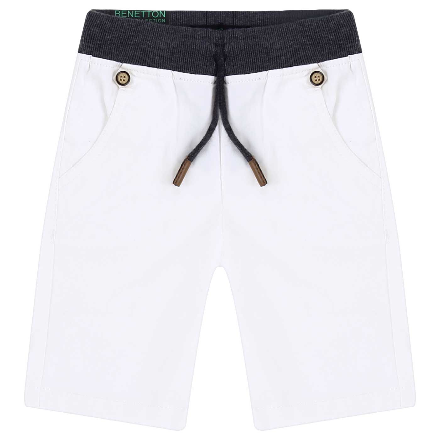 Kiddiewear Baby Boy Short Pants-White-6-9M - 1