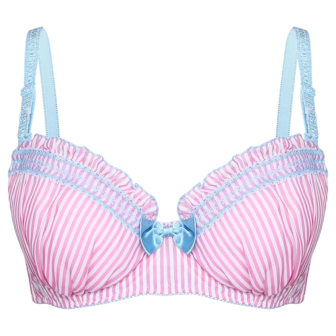 Rosemadame Special Brassiere Shell Stripe Pink-C80 - 1