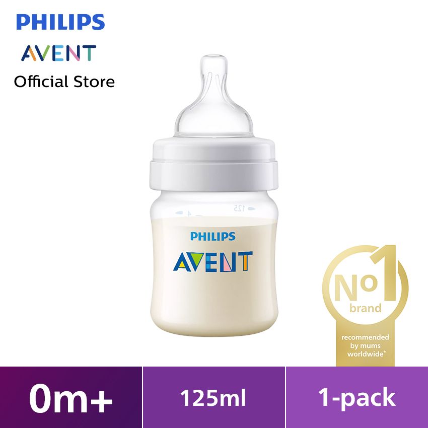Philips Avent Classic Plus Bottle 125ml 0M+ SCF560/17 Botol Susu Bayi - 1