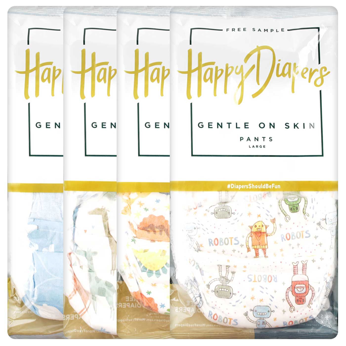 Happy Diapers One Day Package L 4's - 1