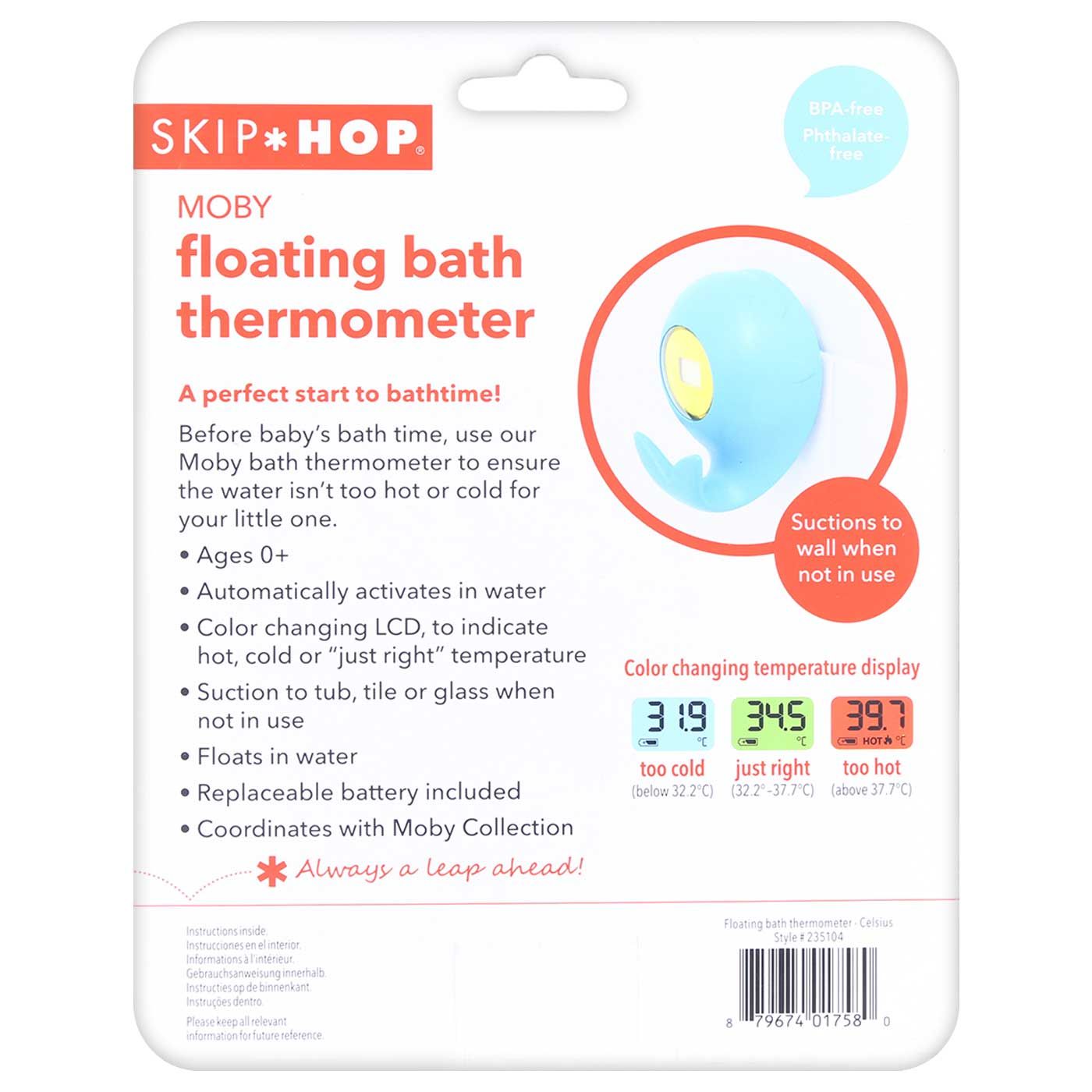Skiphop Moby Bath Thermometer - 6