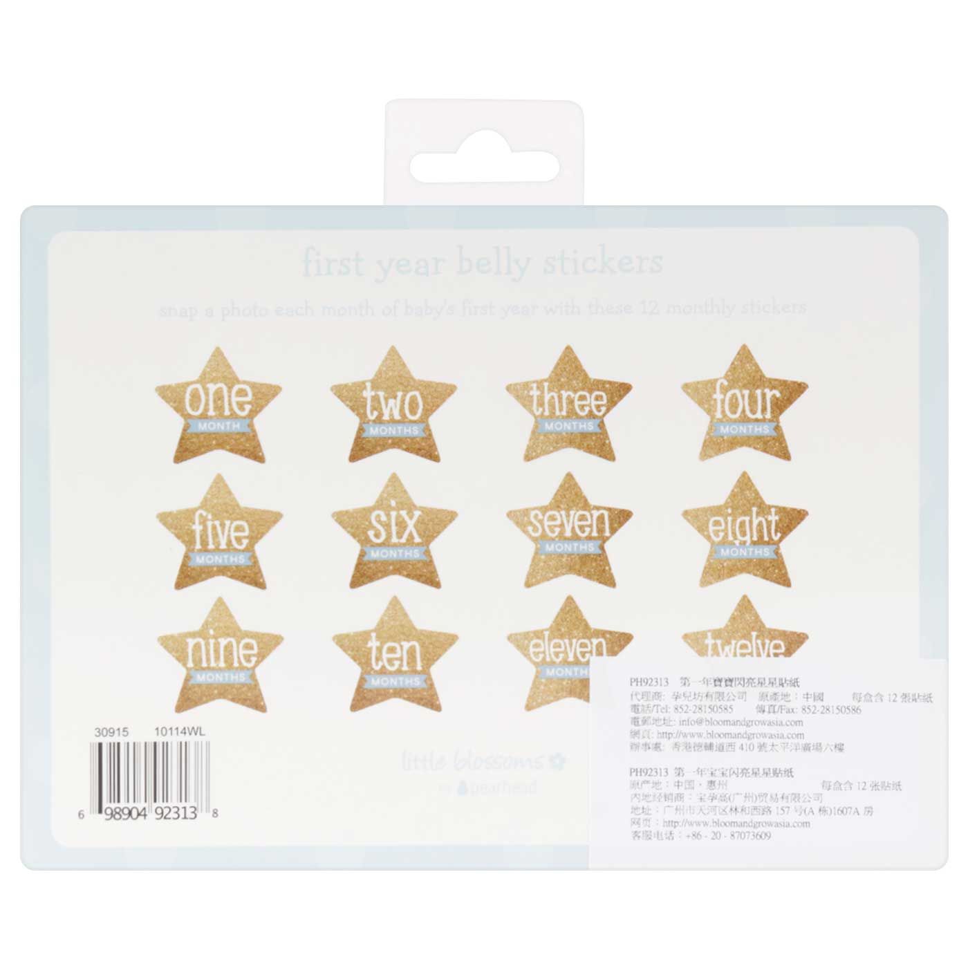 Pearhead First Year Star Stickers - 4