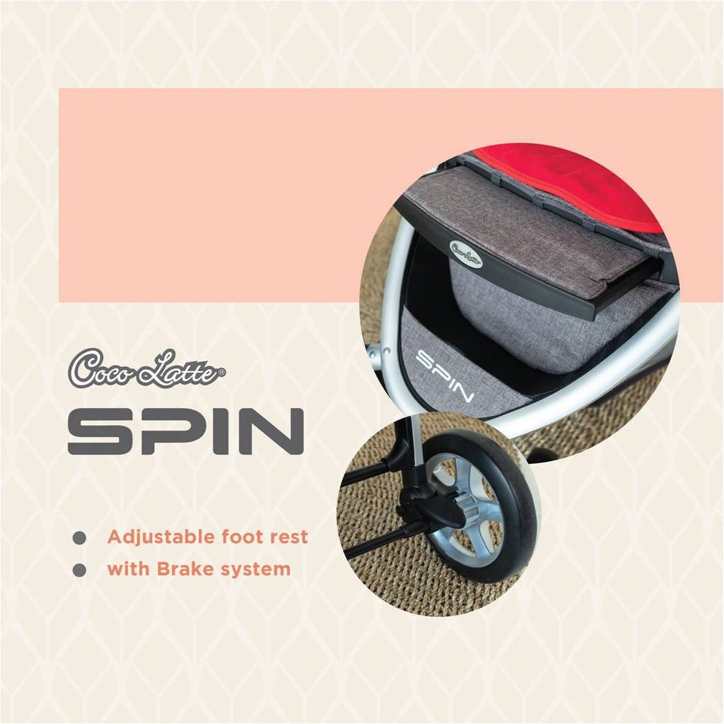 Cocolatte Stroller 905 Spin - Red - 3