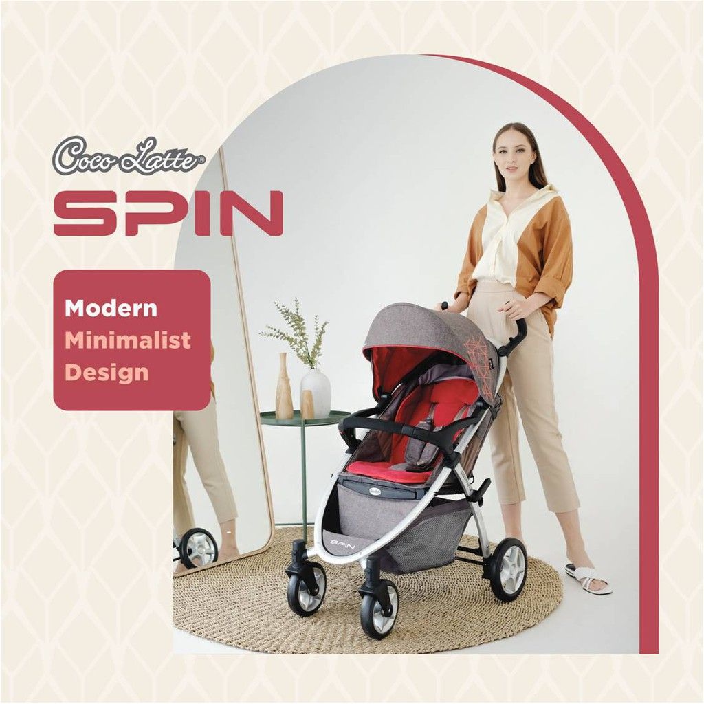 Cocolatte Stroller 905 Spin - Red - 1