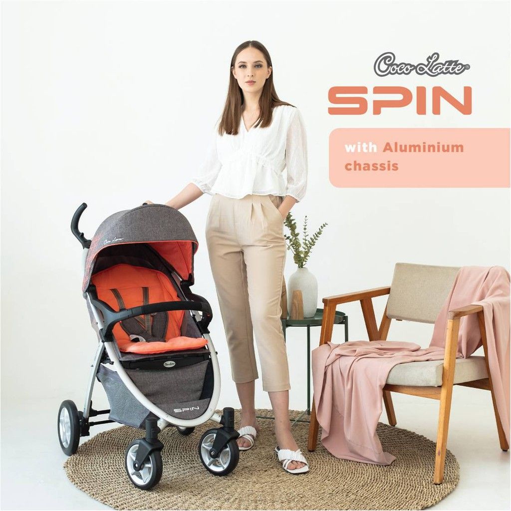 Cocolatte Stroller 905 Spin - Orange - 1