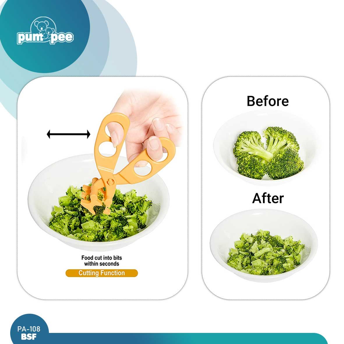 Pumpee Baby Food Scissors | PA-108BFS - 3