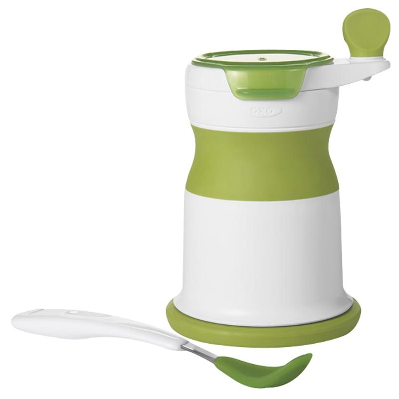 OXO Baby Food Mill with Silicone Feeding Spoon Set - 1