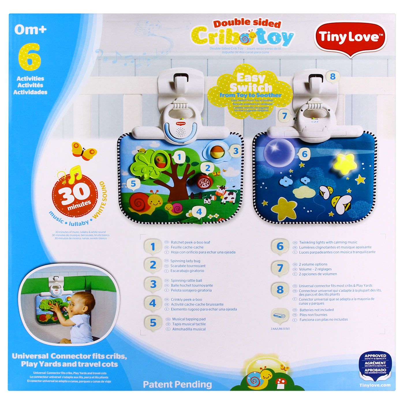 Tiny Love Double Sided Playpen/Crib Toy - 5