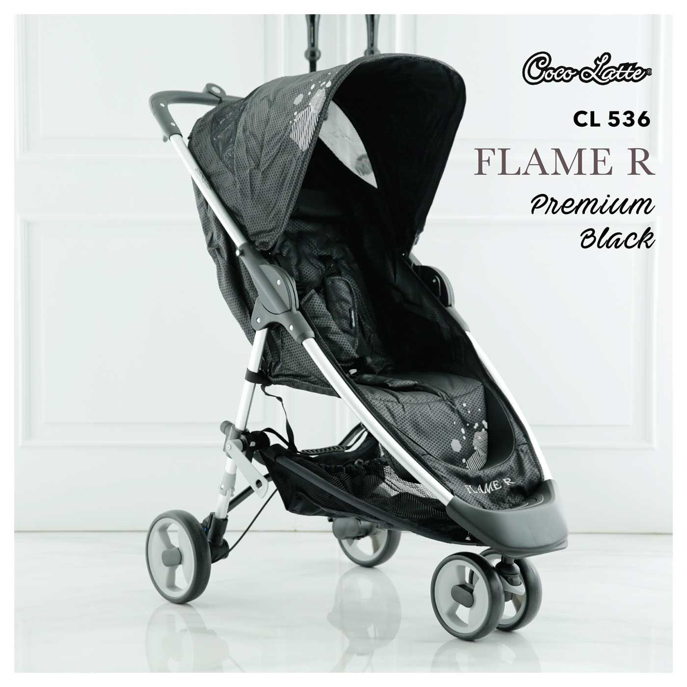 Cocolatte Stroller CL 536 Flame R- Premium Black - 1