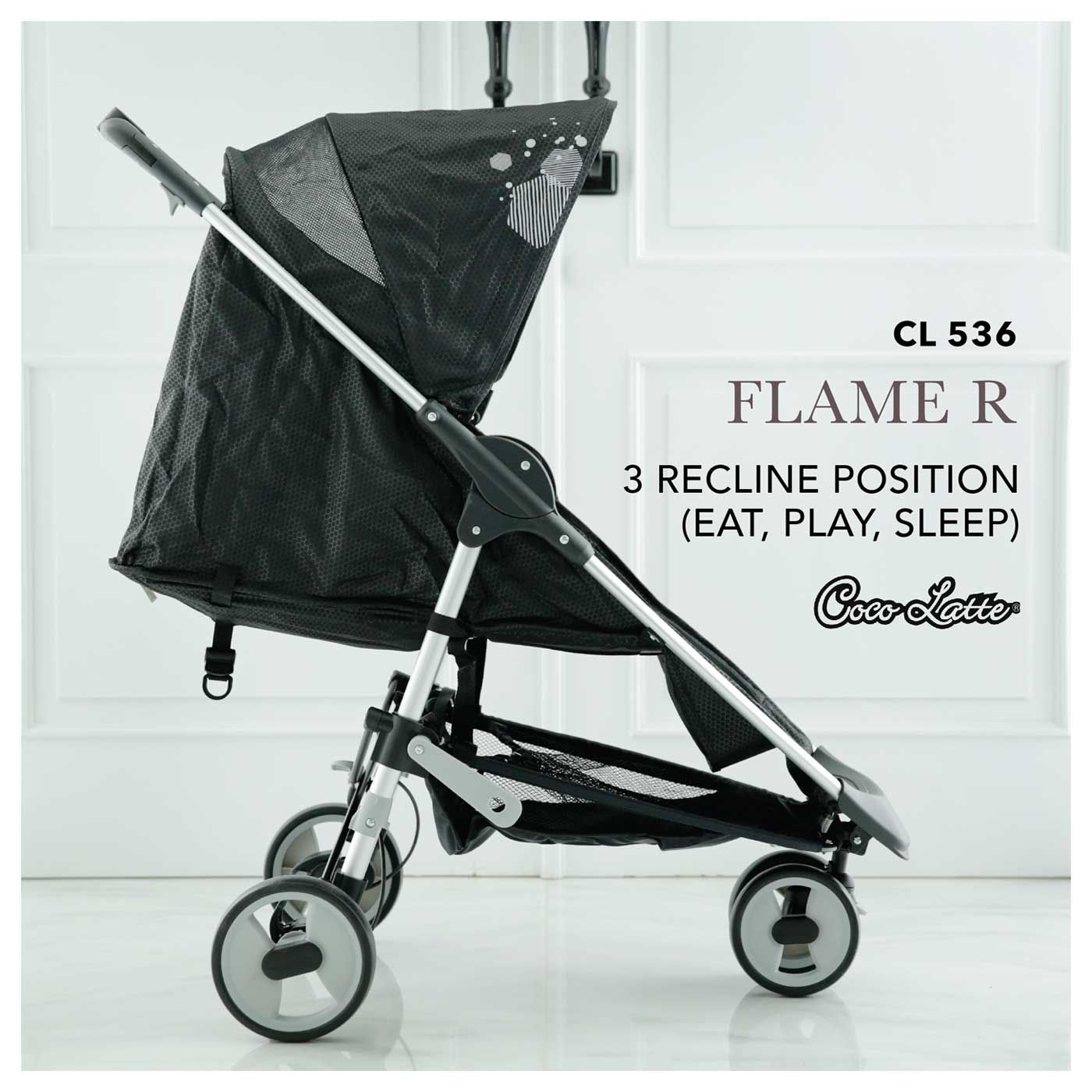 Cocolatte Stroller CL 536 Flame R- Premium Black - 2