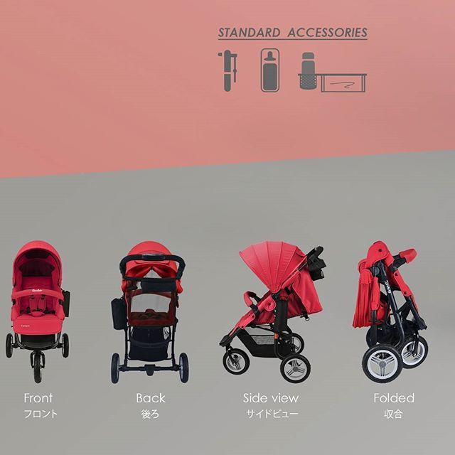 Cococlatte Stroller CL 975 Airbuggy Candy J Red - 3