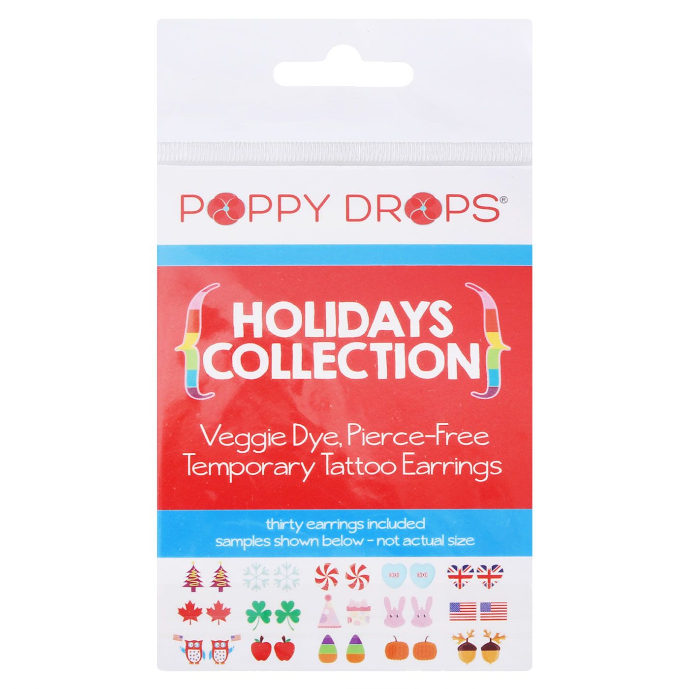 Poppy Drops Pierce-Free Earring Collection Holidays - 1