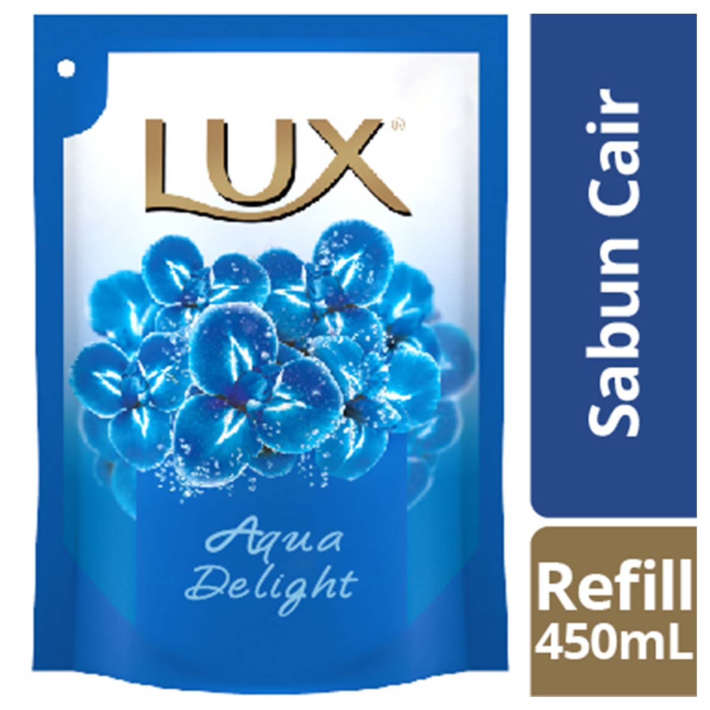 Lux Sabun Cair Aqua Delight Refill 450ml - 1