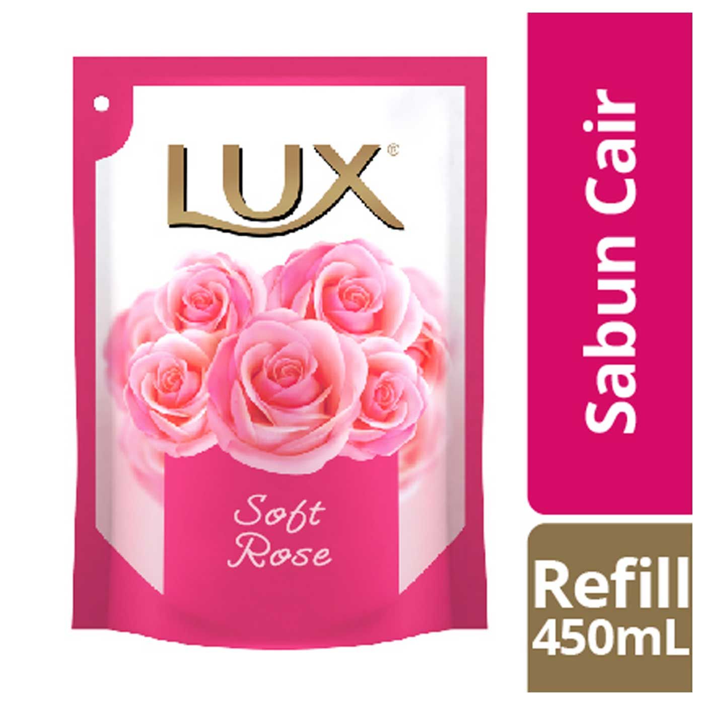 Lux Sabun Cair Soft Rose Refill 450ml - 1