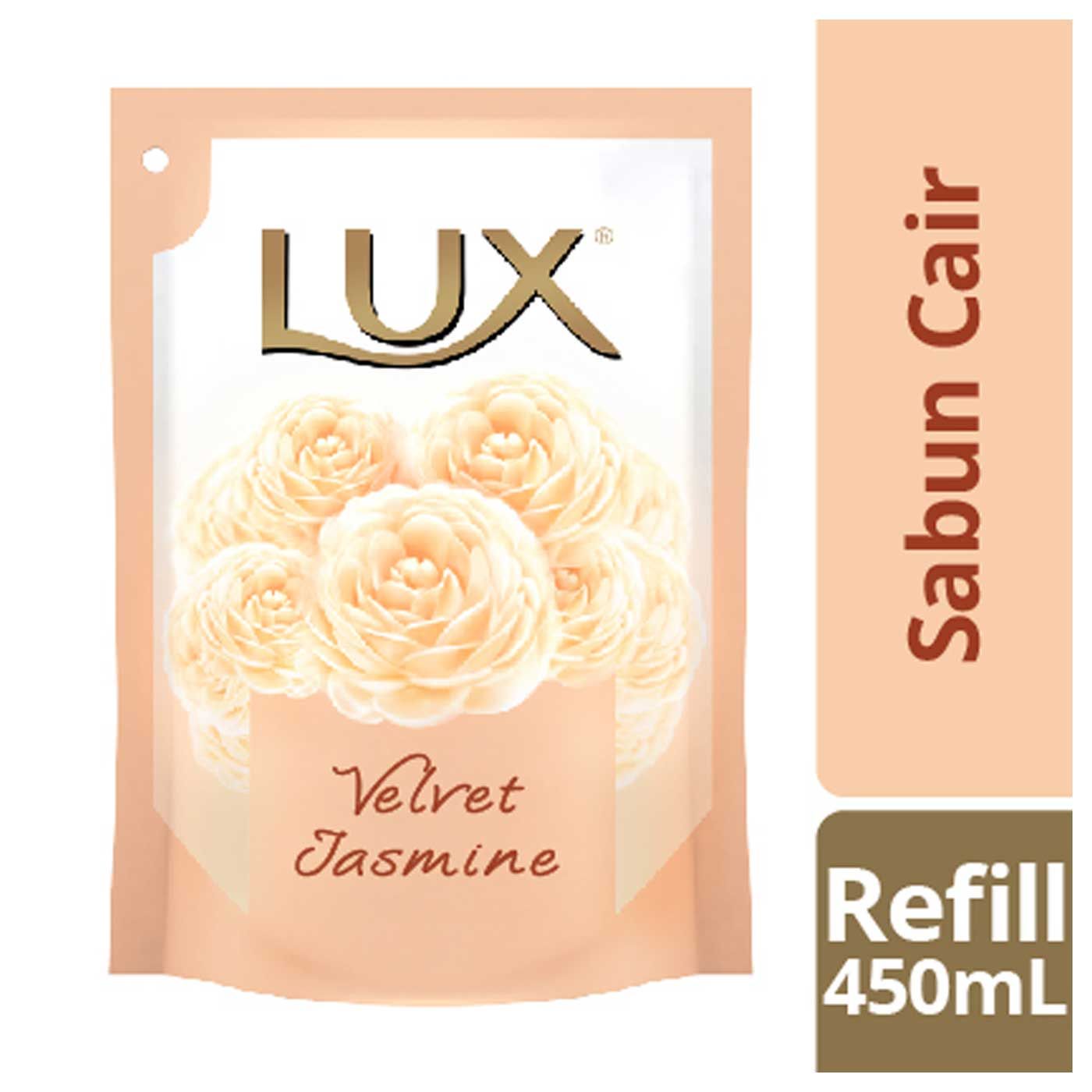 Lux Sabun Cair Velvet Jasmine Refill 450ml - 1