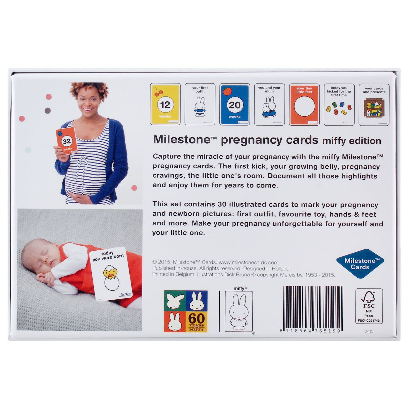 Miffy Milestone Pregnancy Cards - 3