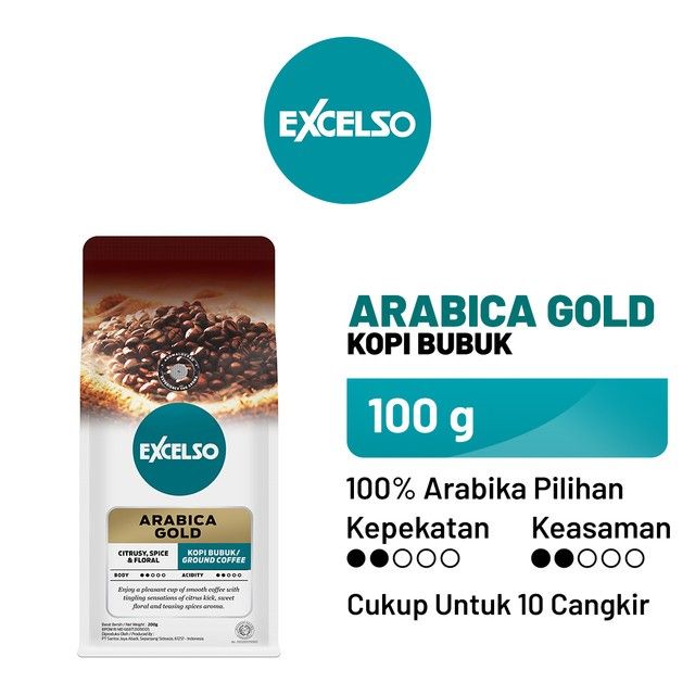 EXCELSO Arabica Gold - Bubuk Kopi 100 gr - 1