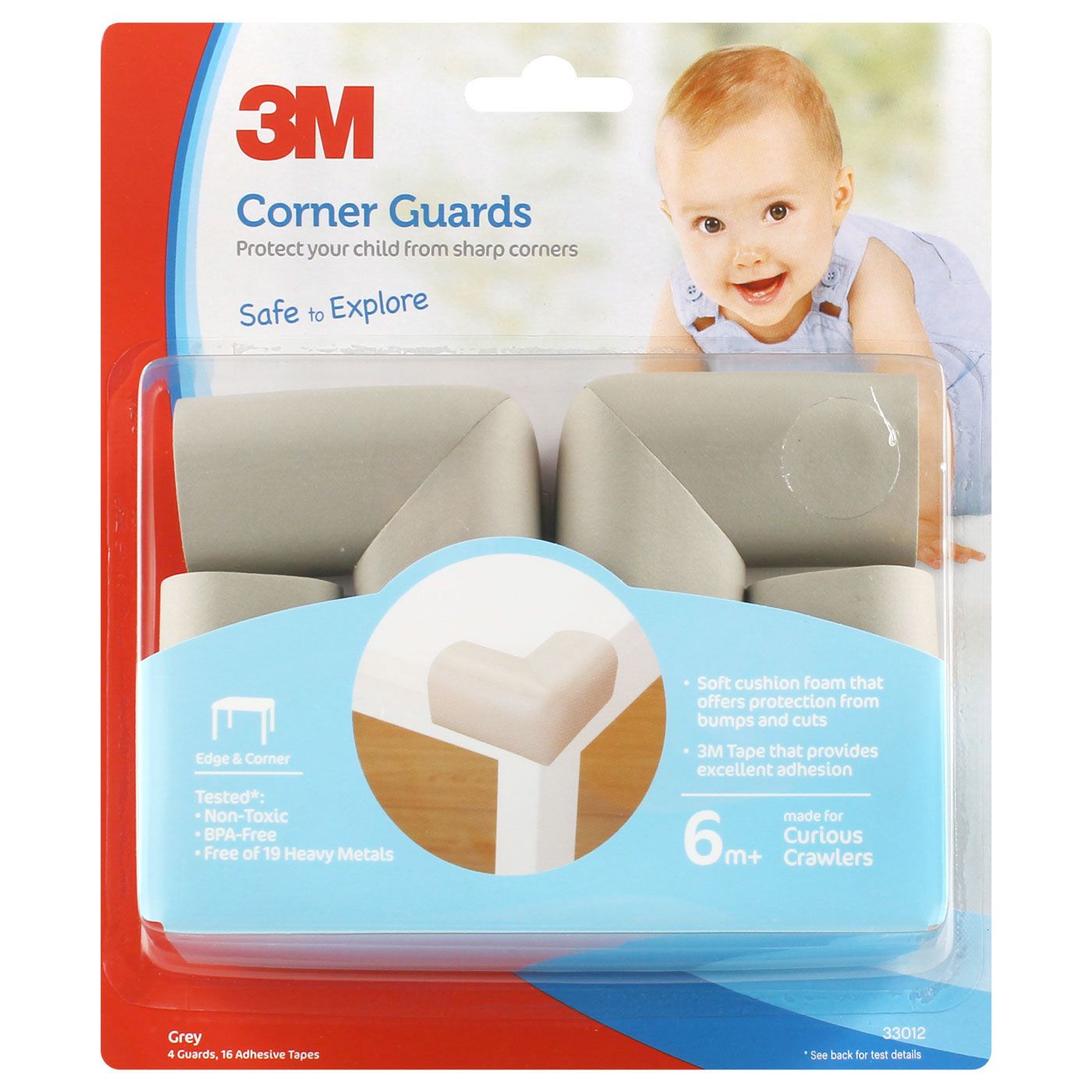 3M Child Corner Guard Grey - 1