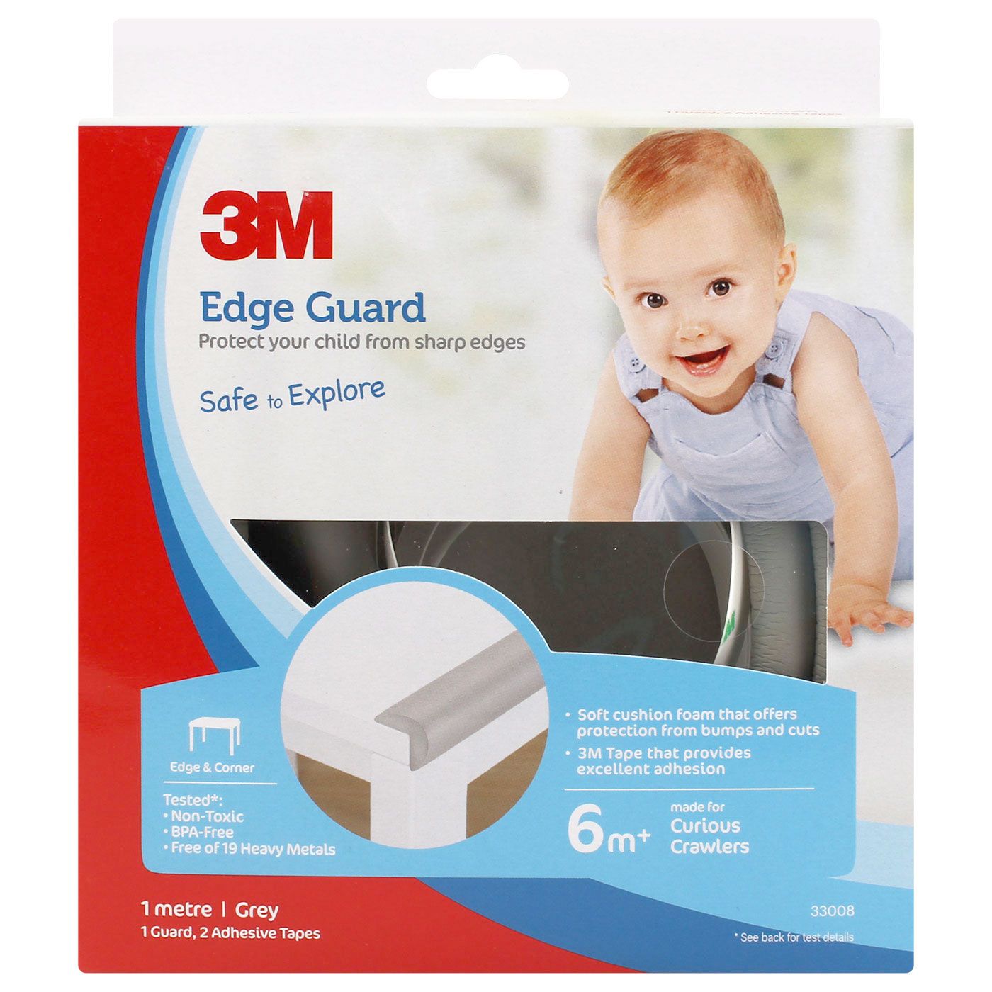 3M Child Edge Guard Grey 1M - 1