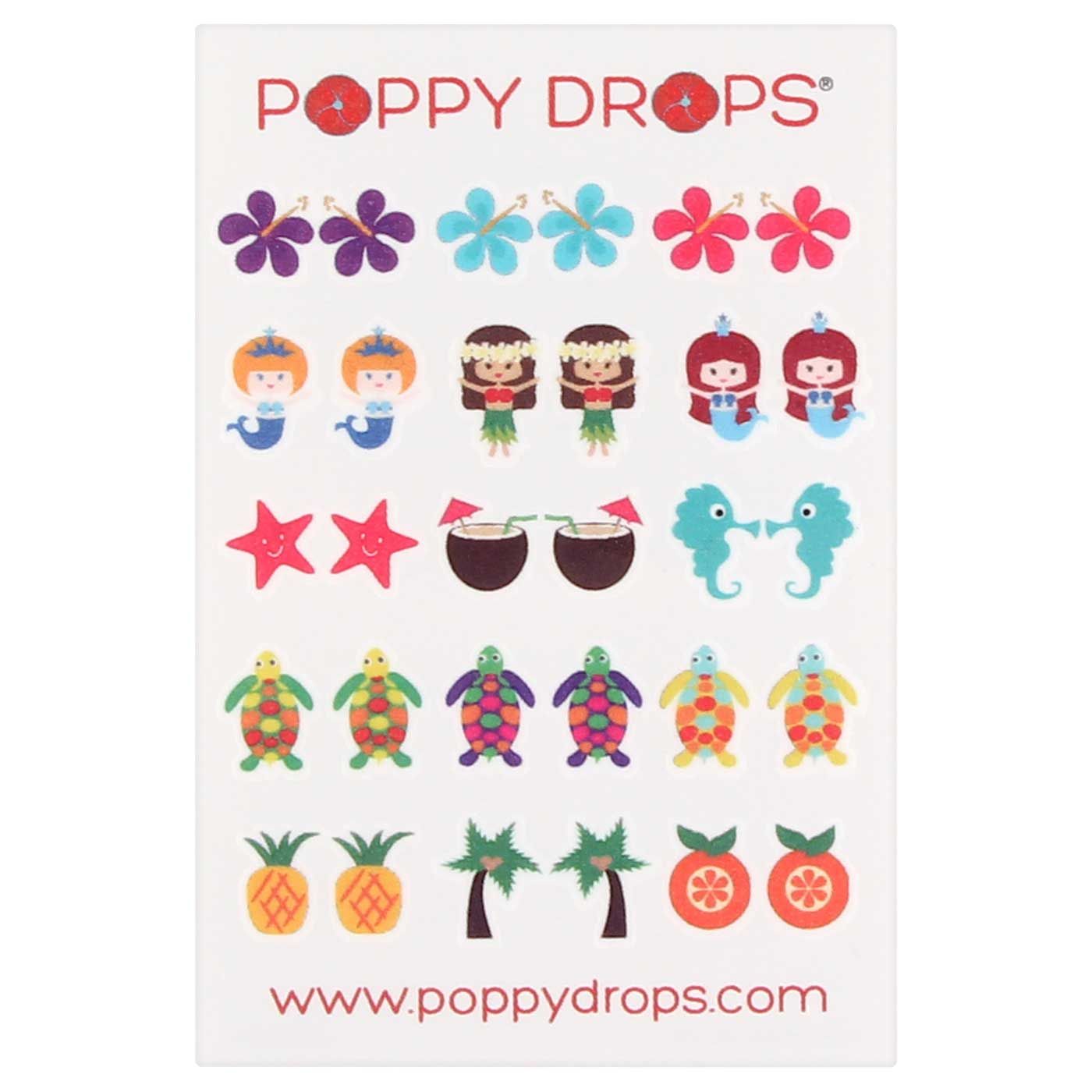 Poppy Drops Pierce-Free Earring Collection Island - 1