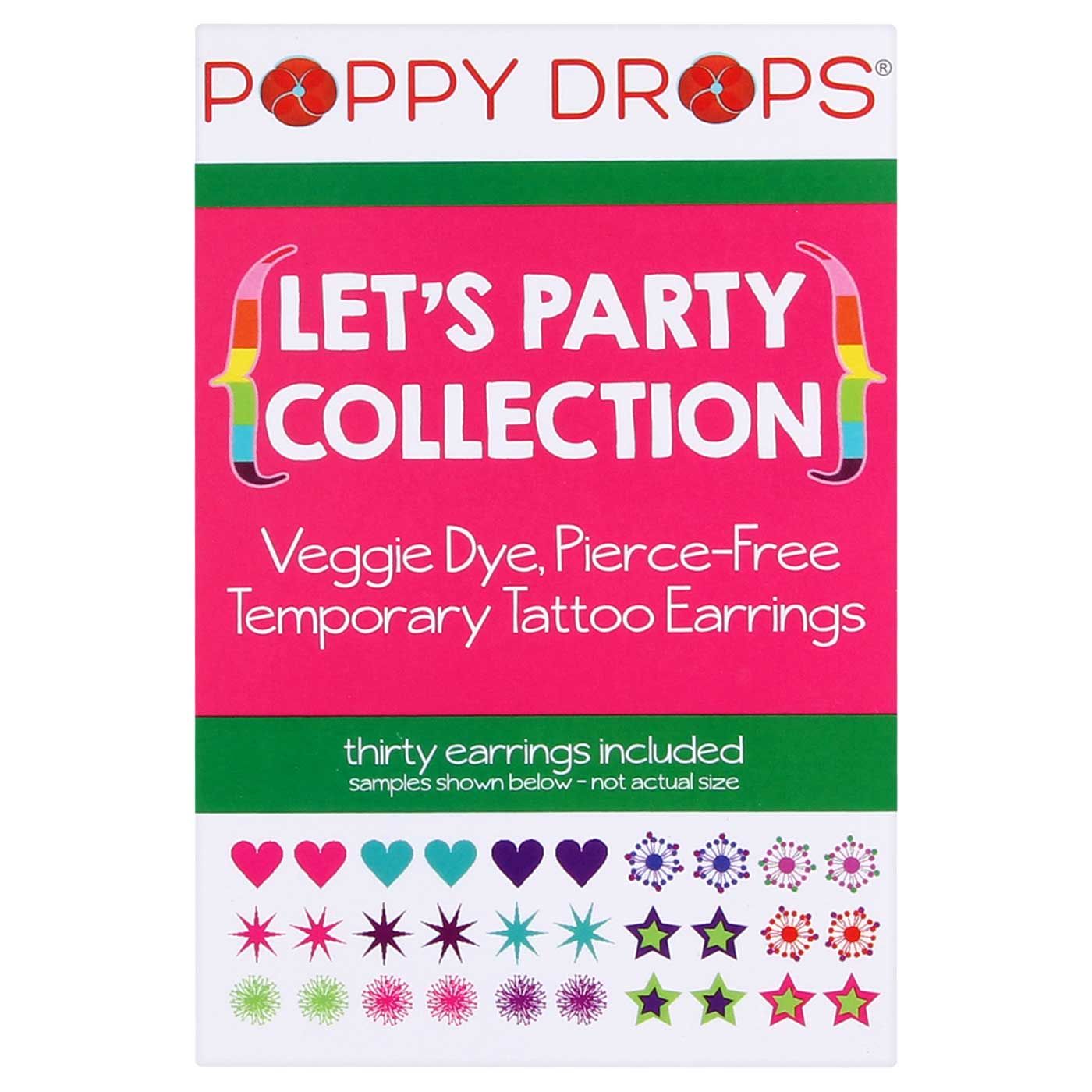 Poppy Drops Pierce-Free Earring Collection Let's Party - 2