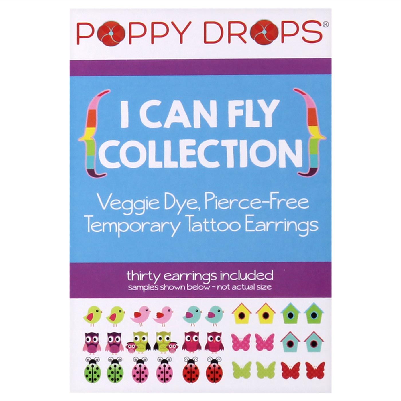Poppy Drops Pierce-Free Earring Collection I Can Fly - 1