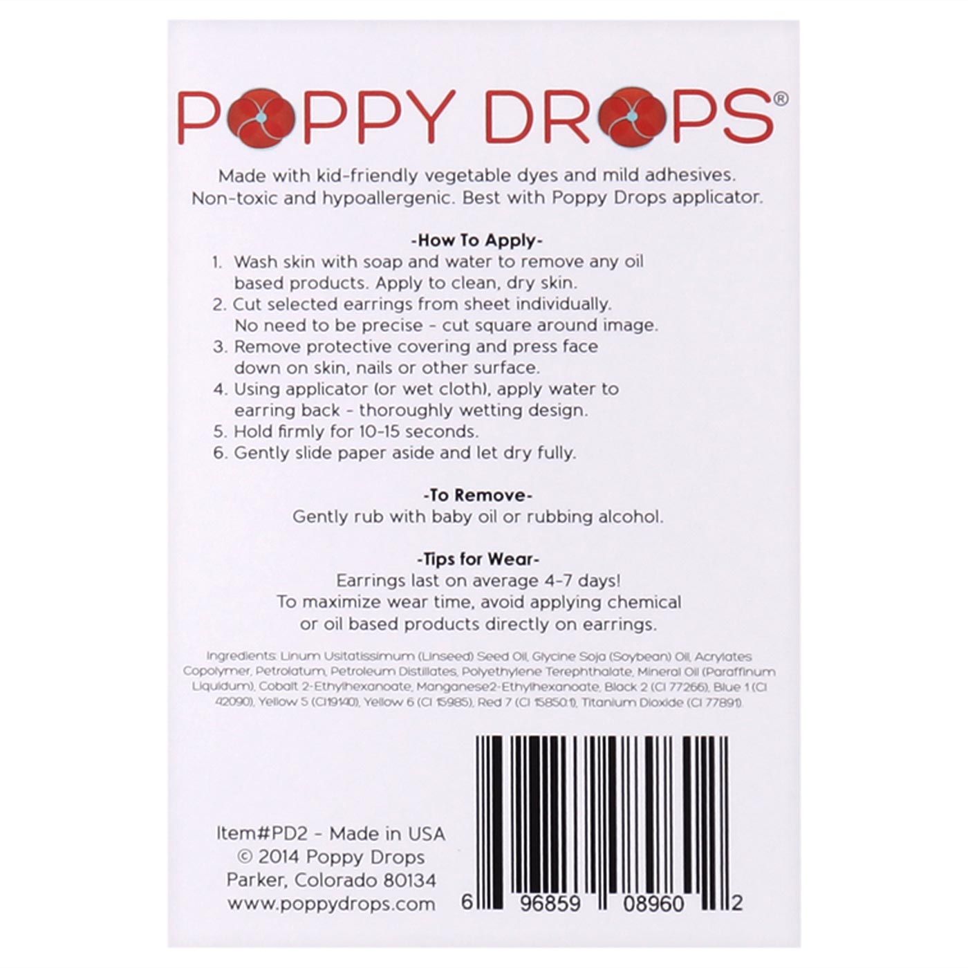 Poppy Drops Pierce-Free Earring Collection I Can Fly - 2