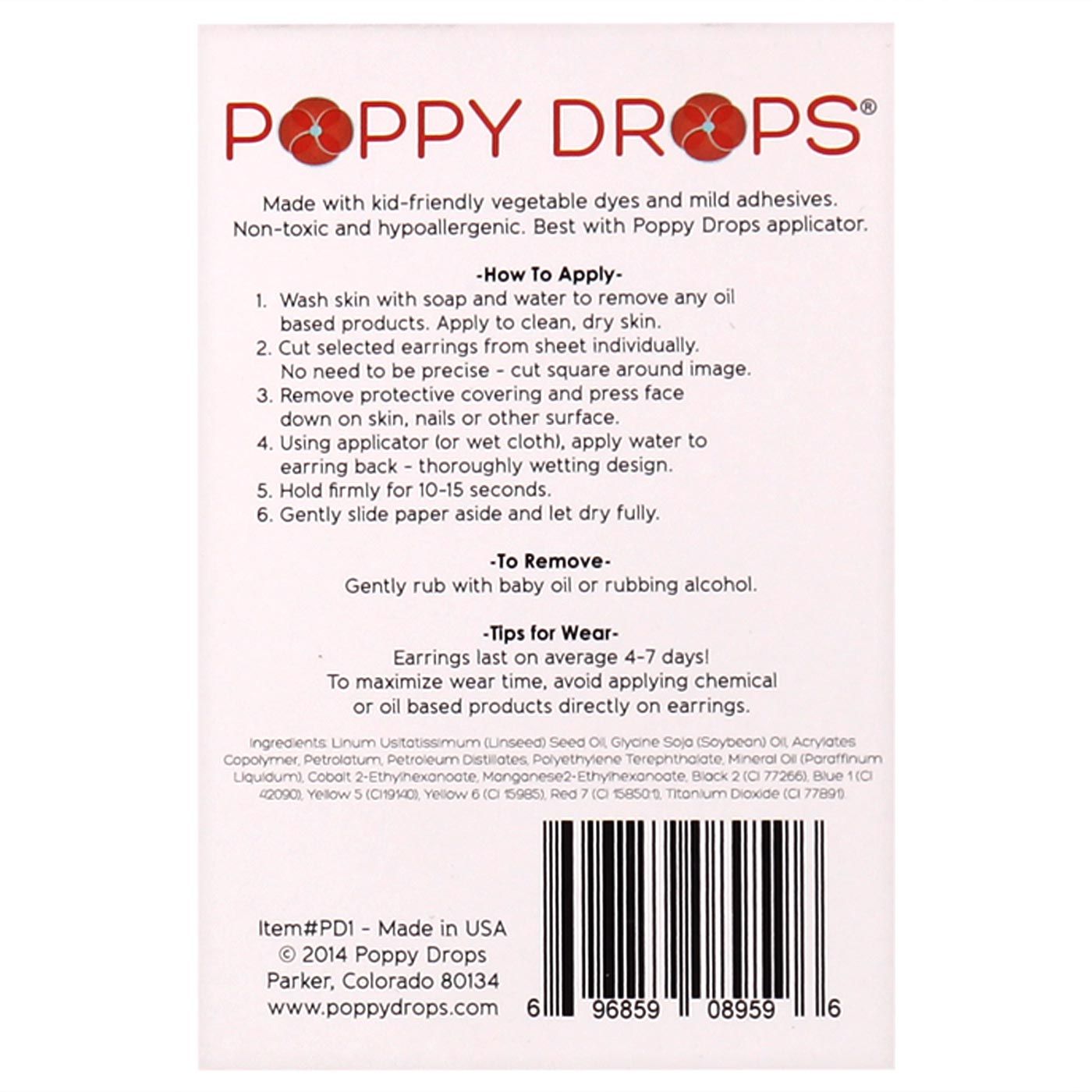 Poppy Drops Pierce-Free Earring Collection In Bloom - 2