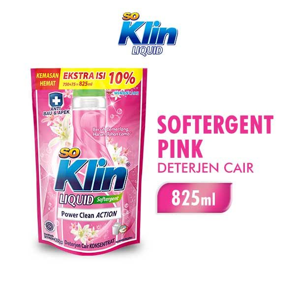 So Klin Liquid Detergent Softergent Pch 750ml - 1