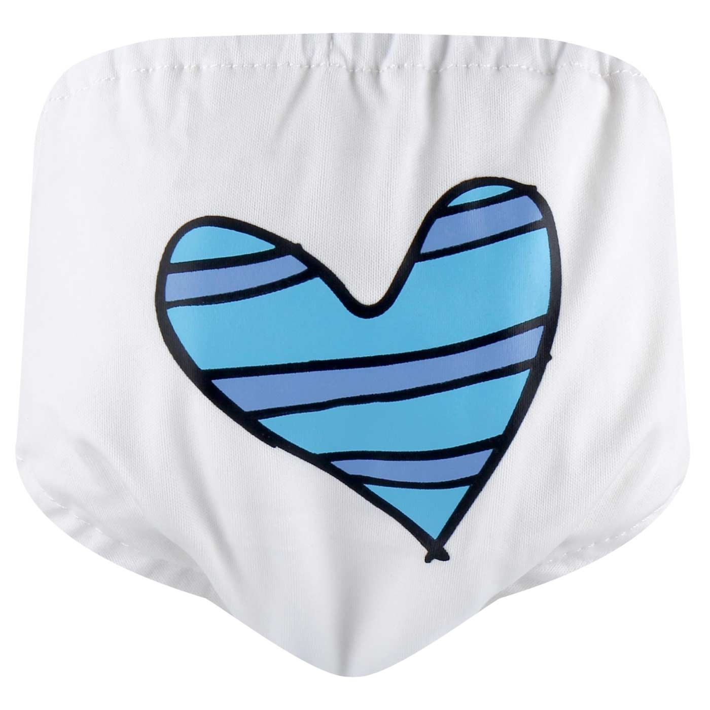 Charlie Banana Swim Diaper+Training Pant Blue Petit Coeur S - 1
