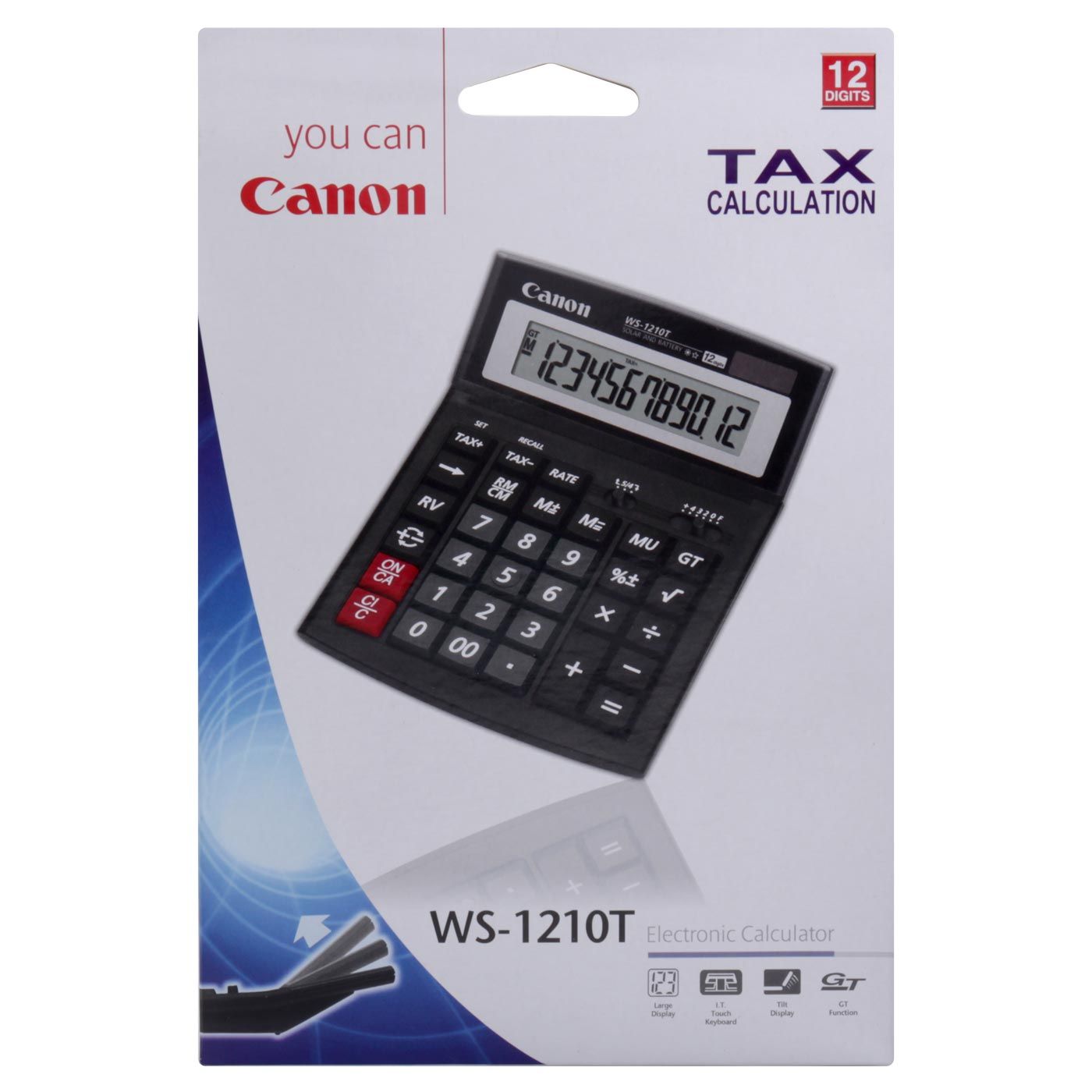 Canon Kalkulator WS-1210T BLACK (12-Digit) - 4