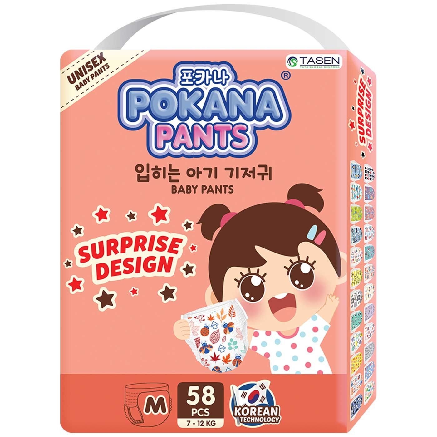 Pokana Baby Diapers Super Jumbo Pants M 58 - 2