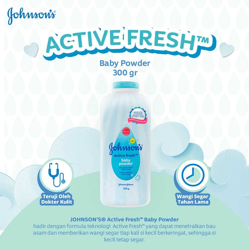 JOHNSON'S Active Fresh Powder 300gr - 2