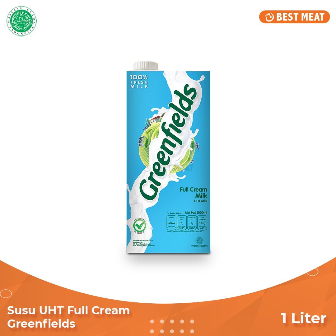 Greenfields Susu UHT Full Cream Tpk (1000mL) - 1