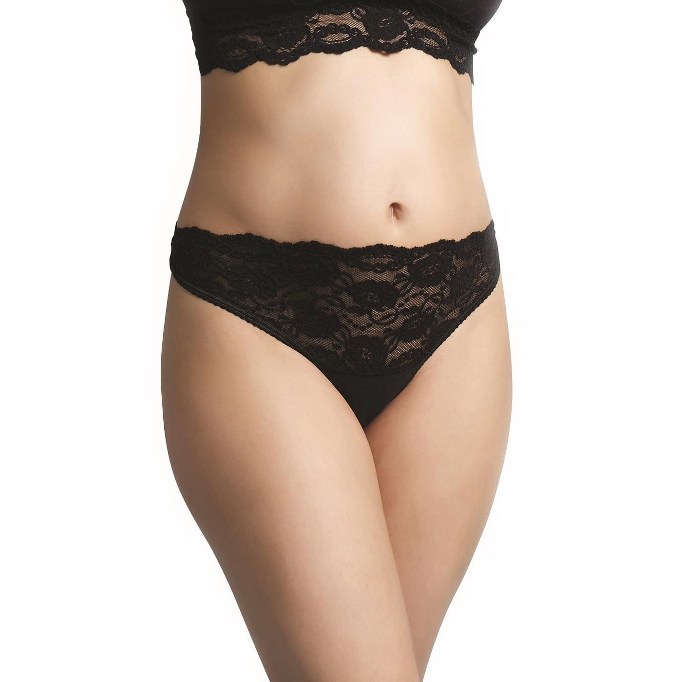 Carriwell Lace Stretch Panties-S-Black - 1