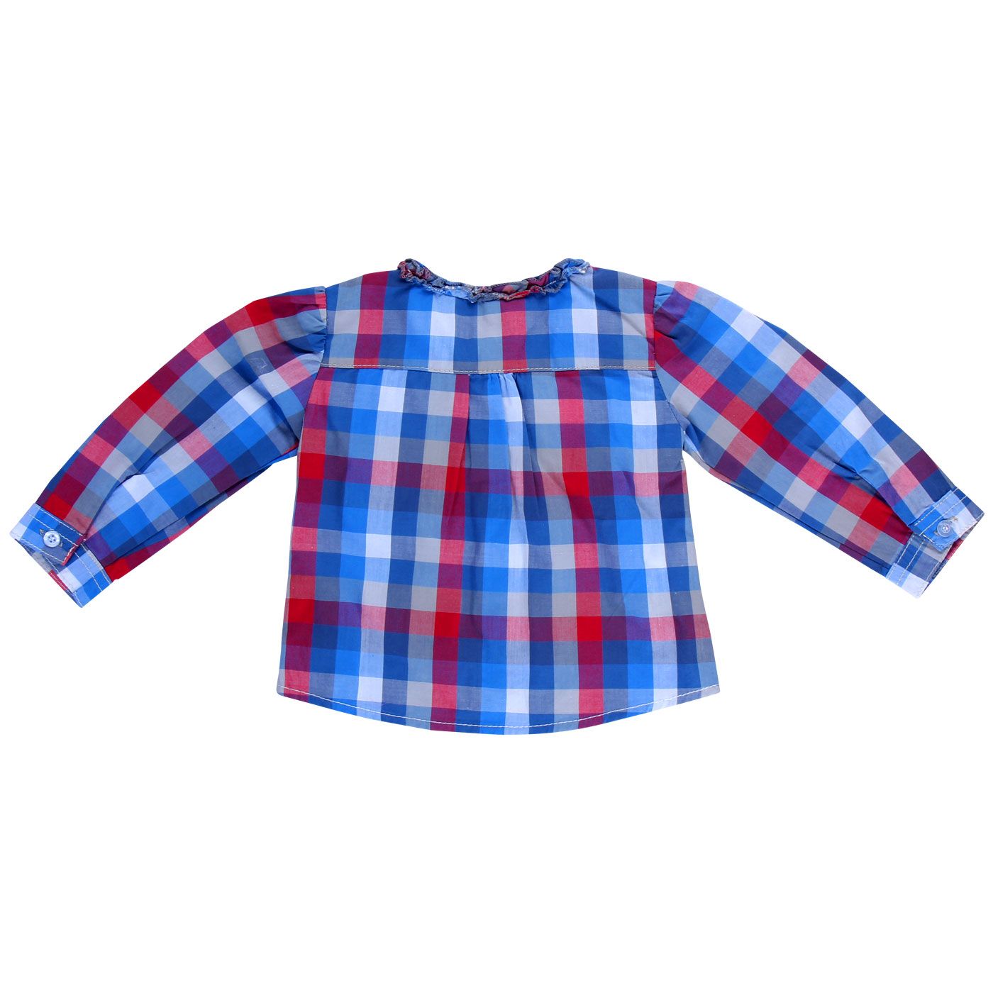 Kiddiewear Blouse Plaid Red Blue-12-18Month - 2