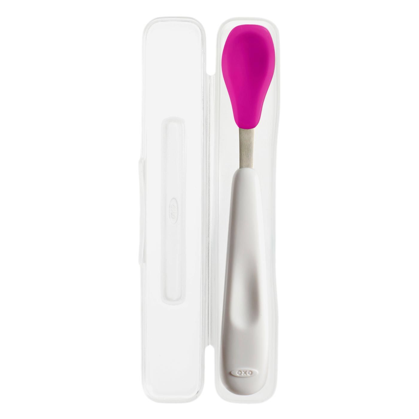 OXO Tot On-the-go Feeding Spoon-Pink - 1
