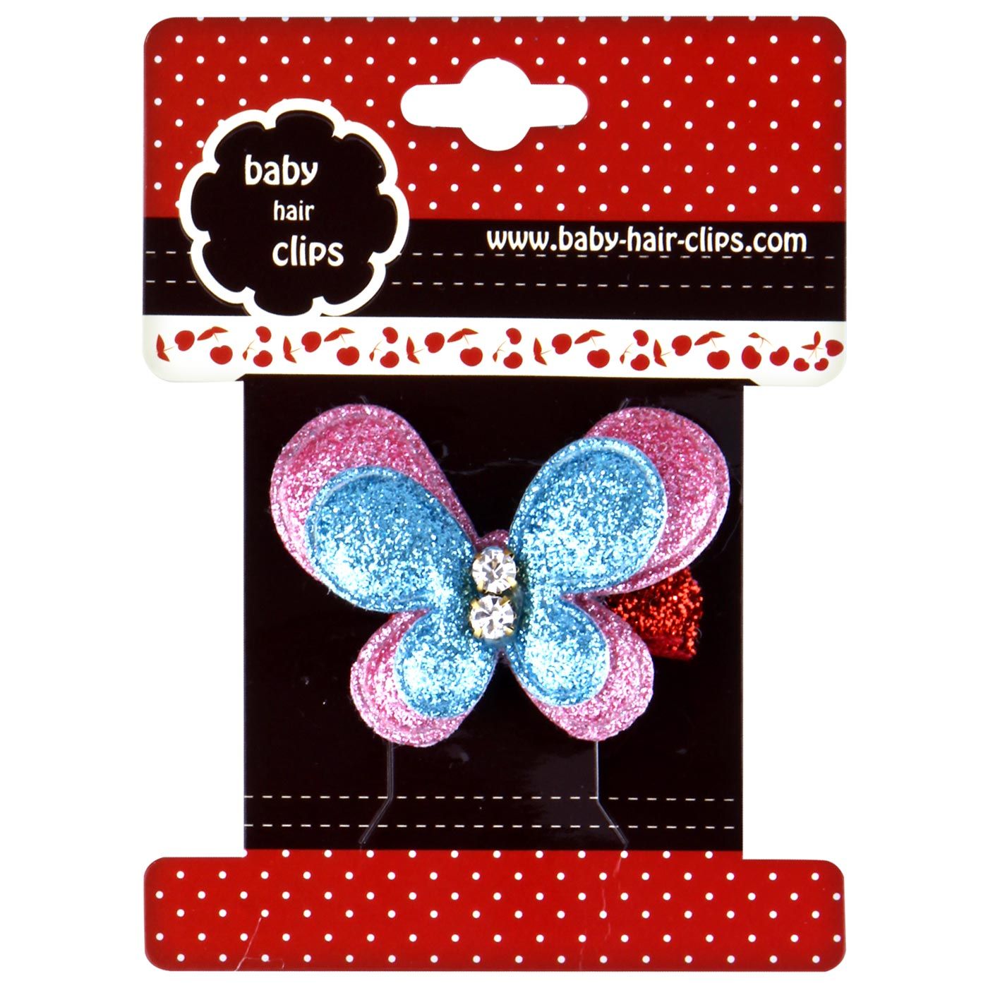 Bebecroc Double Layer Butterfly Pink&Turquoise - 1