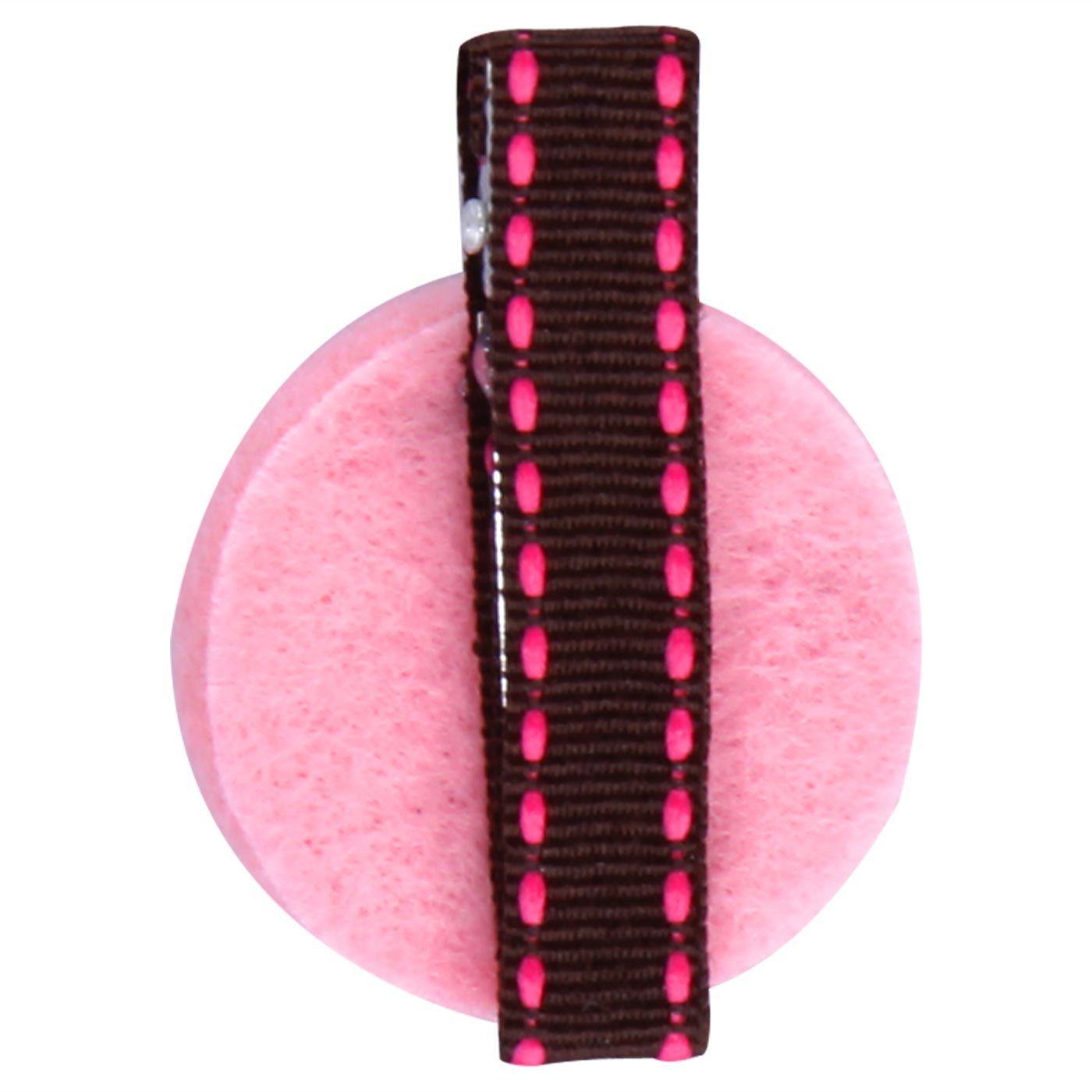 Bebecroc Semicircle Shape w/ Polka Print Clip Pale Pink - 3