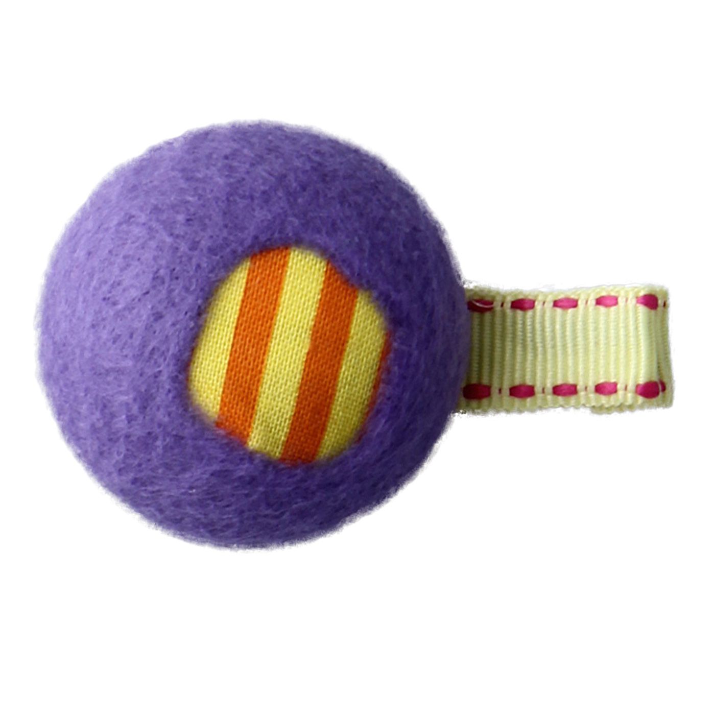 Bebecroc Semicircle Shape w/ Stripe Print Clip Medium Purple - 2