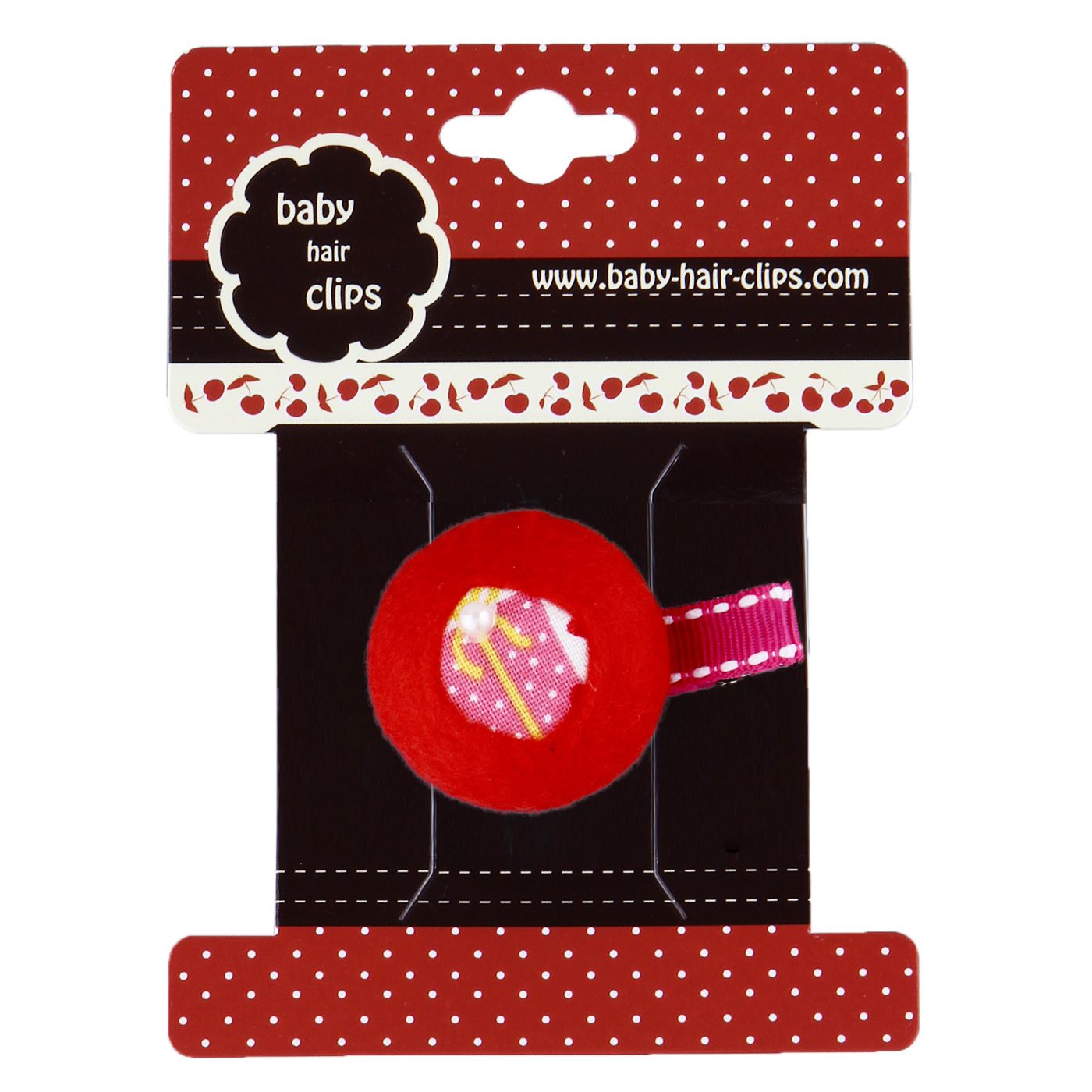 Bebecroc Semicircle Shape w/ Gift Print Clip Red - 1