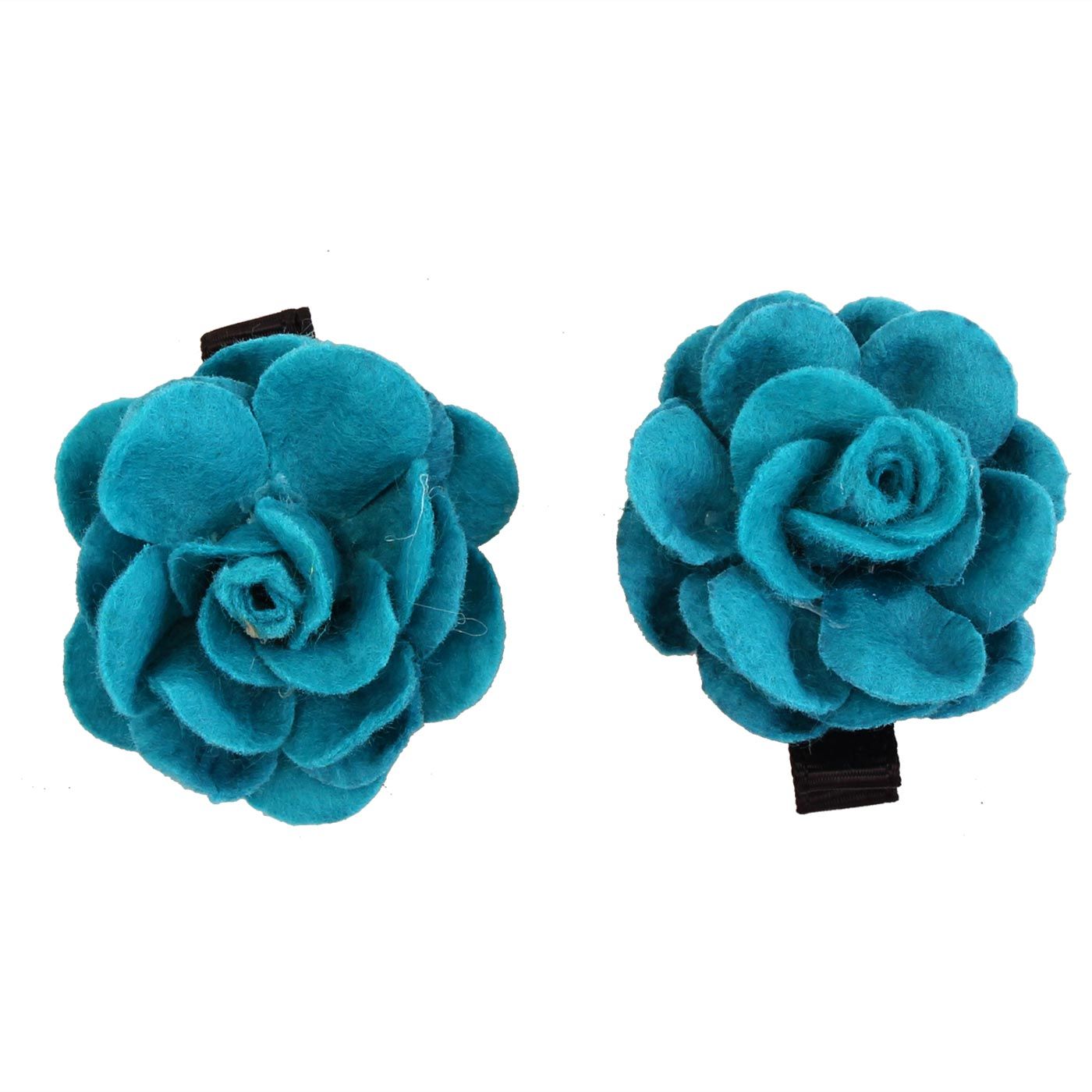 Bebecroc Paper Paddle Flower Clip(2pcs)Turquoise - 3