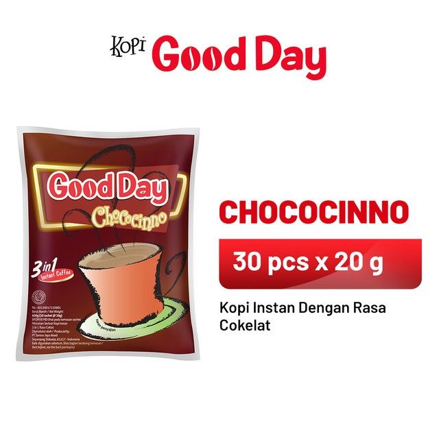 Good Day Kopi Instant 3 In 1 Chococinno Bag 30x20g - 1