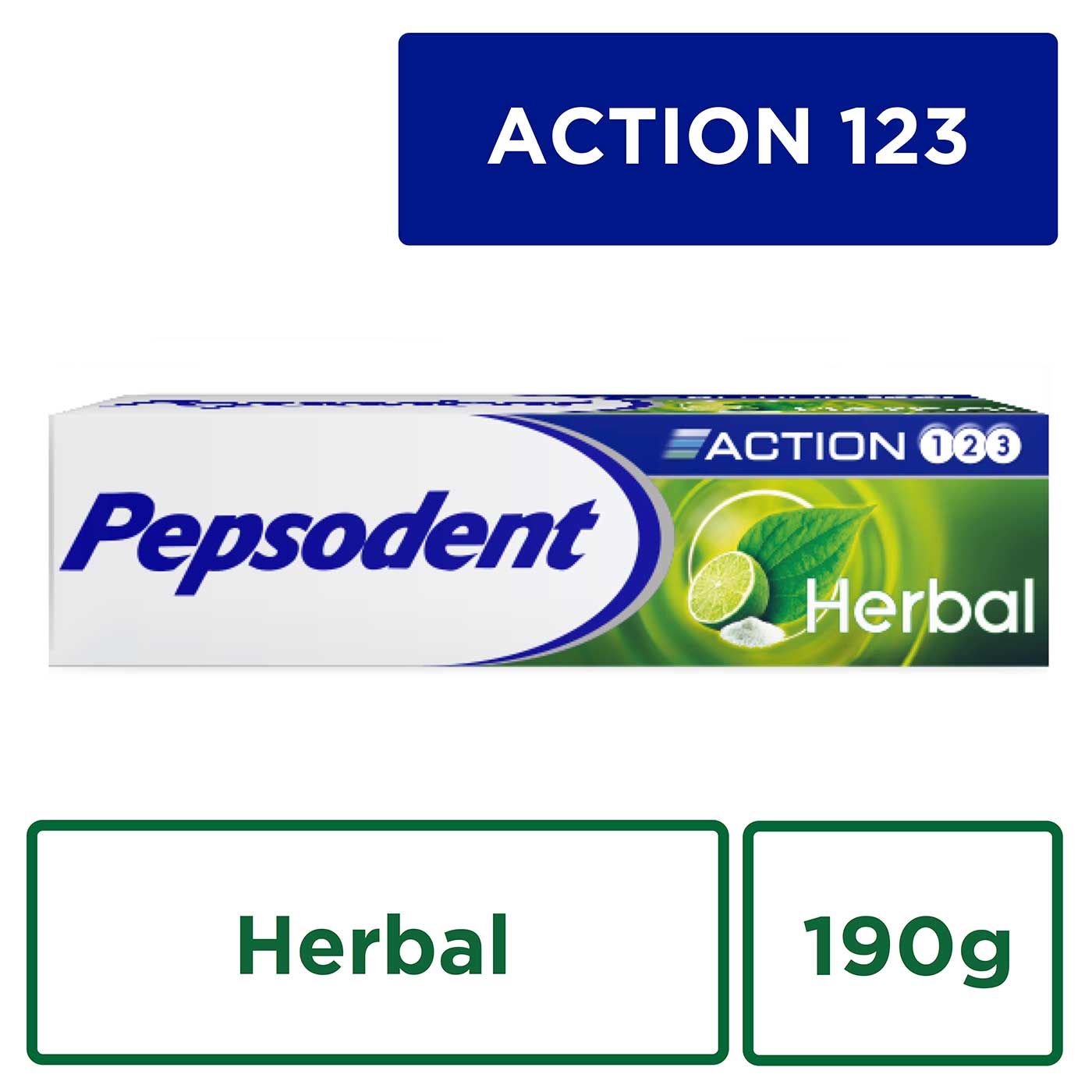 Pepsodent Action 123 PAsta gigi Herbal 190g - 3