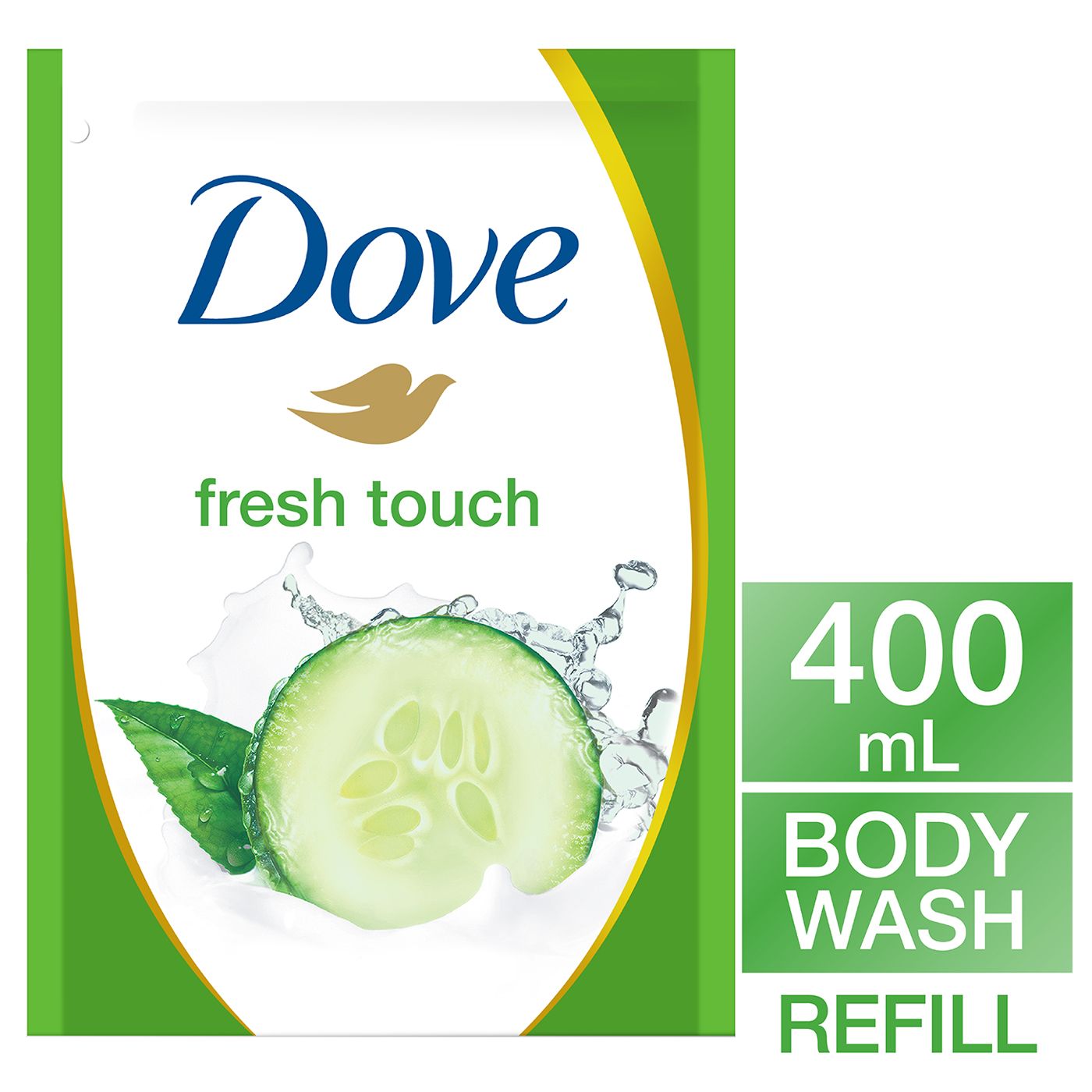 Dove go Fresh Fresh Touch Sabun Cair Isi Ulang 400ml - 1