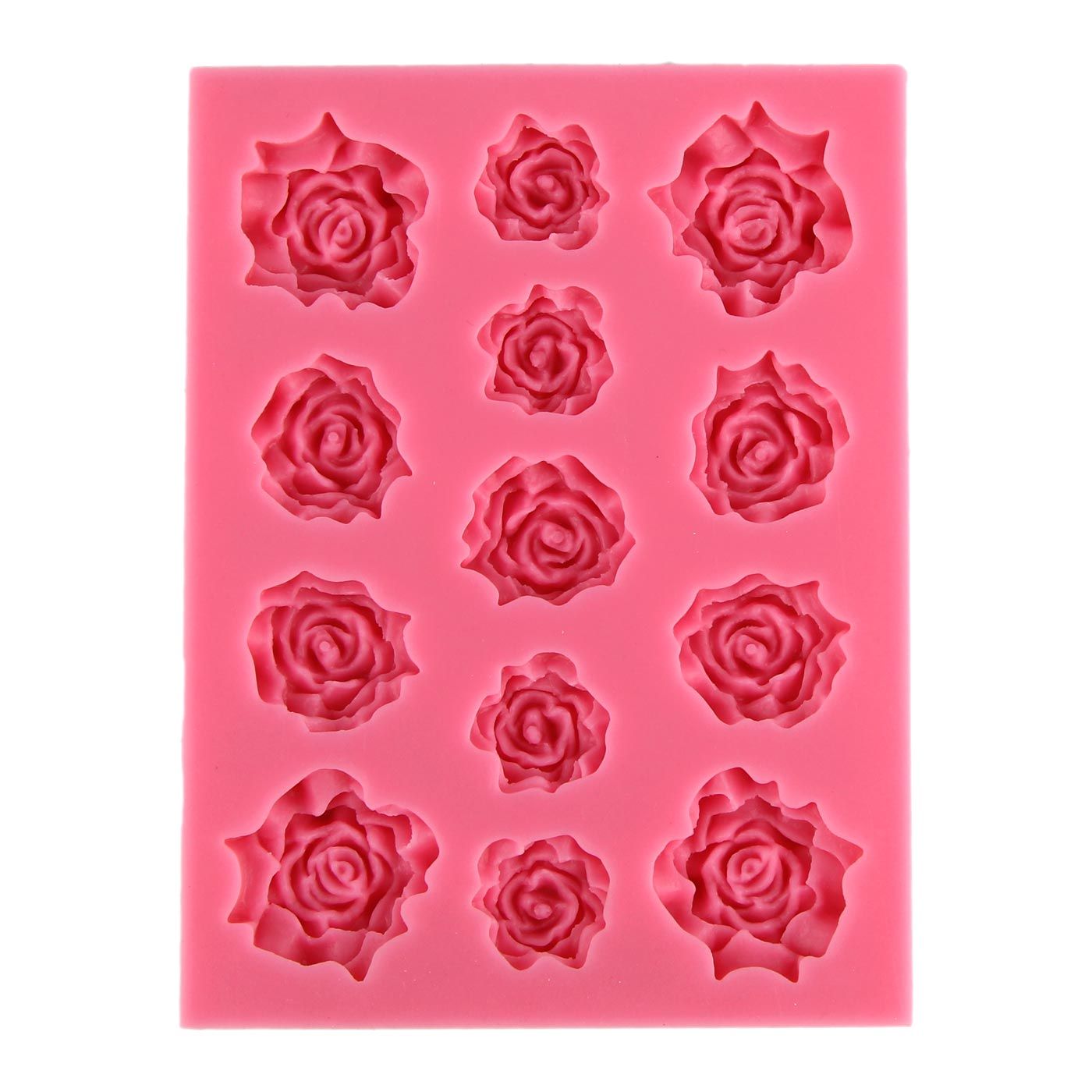 Delizioso Rose Silicon Pink 13 Mold - 1